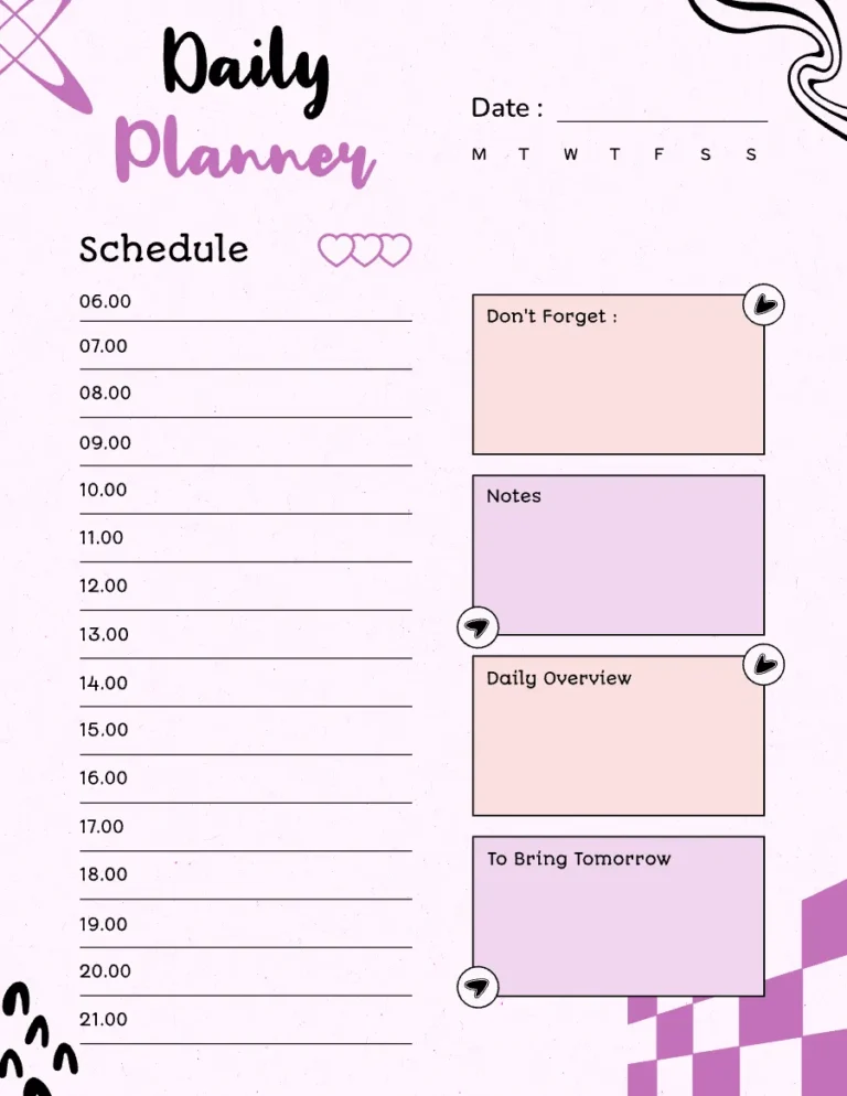 Stay Organized & Inspired with This Free Daily Planner Printable